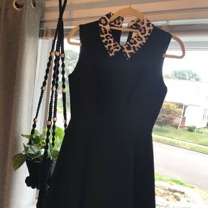 Black Dress with Cheetah
